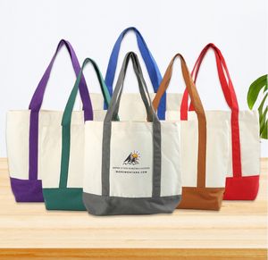 Bolsa de lona de algodón de retazos de mano personalizada de gran capacidad barata bolsa de algodón de gimnasio de Deportes de hombro creativa - Product Image 3