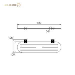 2025 vente chaude moderne en acier inoxydable 304 or rose SUS304 étagère <span class=keywords><strong>de</strong></span> rangement hôtel <span class=keywords><strong>salle</strong></span> <span class=keywords><strong>de</strong></span> <span class=keywords><strong>bain</strong></span> shampooing étagère <span class=keywords><strong>de</strong></span> rangement avec moletage - Product Image 3