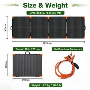 Panneau Solaire Pliable Portable Bifacial Étanche Haute Efficacité 400W 36V pour Centrale Électrique Fabricant SN-LF-400W 23,5% Haute Efficacité - Product Image 3