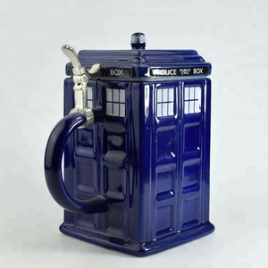 De la TARDIS de <span class=keywords><strong>Doctor</strong></span> quien Stein de la cerveza, colección de <span class=keywords><strong>Doctor</strong></span> que de cerámica taza de cerveza con estaño bisagra - Product Image 5