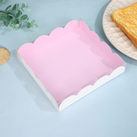 Boîte d'emballage pour pâtisserie IMEE, plusieurs couleurs et tailles, boîte à bonbons, biscuits, chocolat, boîte à gâteaux, couvercle transparent, boîte cadeau