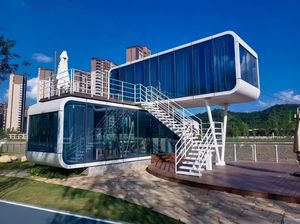 Casas Prefabricadas Tipo Cabaña Apple, Villas Modernas Modulares, Oficina Pequeña Tipo Cabaña Apple para Terrenos Vacíos - Product Image 4