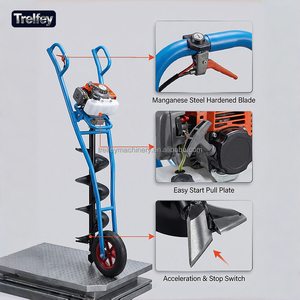 Trivella a Benzina 99cc con Carrello, Potente Trivella per Terreno per Vigneti - Product Image 4
