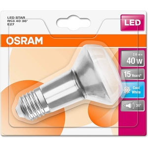 Светодиодная лампа-отражатель для Osram E27, розетка 4000K, естественный свет, угол 36 °, пластиковый алюминиевый корпус, 2 Вт, 6 Вт, 12 Вт - Product Image 2