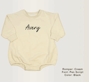 Monogrammato girocollo di Terry francese inverno vestiti personalizzati per bambini regalo di natale in cotone nuovo nato bolla - Product Image 4