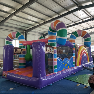 Parcours d'obstacles gonflable géant attrayant de 3,5 x 10 m pour intérieur et extérieur, jeux de fête pour enfants et adultes - Product Image 4