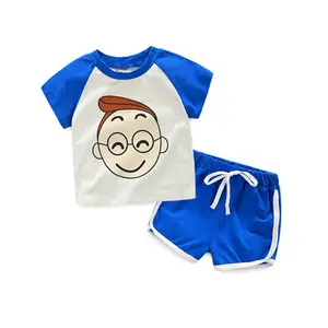 Children Boy T-shirt And Shorts Sport Kids Clothes Set For Free Shipping