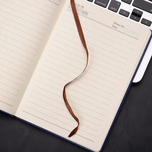 Cahiers 200 pages grand format français agendas 2025 skinfeel cahier en cuir souple papeterie marron lay plat gratitude journal - Product Image 2