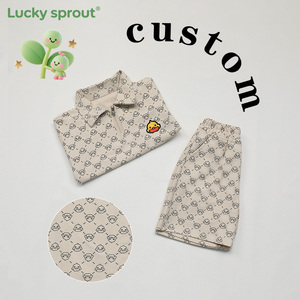 Packs de polos pour enfants Lucky Sprout en gros – <span class=keywords><strong>T</strong></span>-shirts à manches courtes pour bébés garçons, collection é<span class=keywords><strong>t</strong></span>é 2025, polos imprimés, ensembles de dessins animés pour bébés - Product Image 3