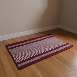 Alfombra Casablanca Pasilera de Diseño Único, 57x100cm, Alfombra Moderna de Tejido Plano con Rayas para el Hogar - Product Image 3