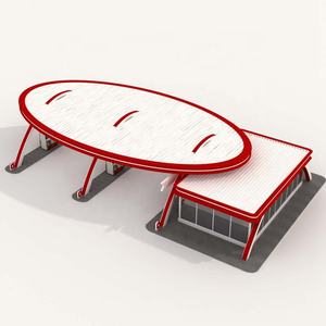 Gas stazione baldacchino design della pompa <span class=keywords><strong>di</strong></span> benzina costruzione aziende - Product Image 3