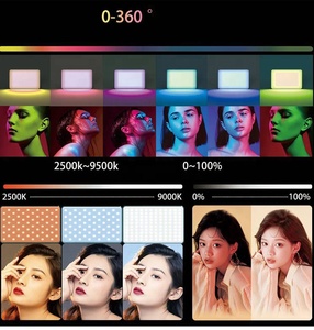 ST120 Mini téléphone portable à clipser rvb lumière vidéo photographie lumière de remplissage avec 6X Film couleur - Product Image 2