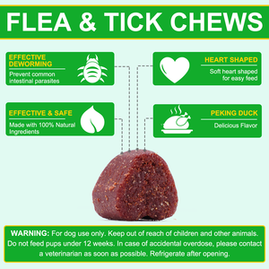 Traitement <span class=keywords><strong>anti</strong></span>-<span class=keywords><strong>puces</strong></span> et tiques pour chiens sous marque privée – Complément alimentaire pour la santé des animaux, vitamines et suppléments, comprimés à mâcher naturels pour la prévention - Product Image 3
