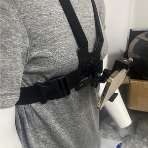 Poitrine avec téléphone portable fixe Support de sangle de harnais de montage de poitrine Clip de téléphone portable Caméra d'<span class=keywords><strong>action</strong></span> POV pour iPhone Samsung Smartphone - Product Image 6