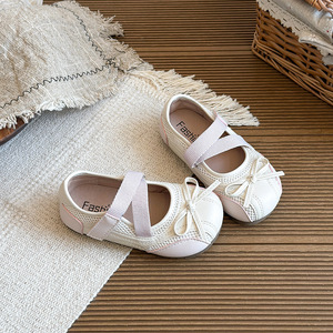 Zapatos Planos de Ballet Estilo Mary Jane Vintage para Niñas, Primavera-Otoño 2026, con Lazo, Suaves, para Niños - Product Image 3