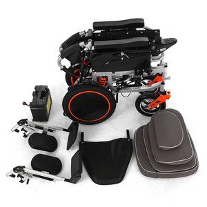 Silla de Ruedas Eléctrica de Alta Resistencia con Freno Electromagnético Todoterreno Inteligente de Calidad, Respaldo Alto Reclinable Manualmente, Acero al Carbono - Product Image 6