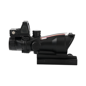 OEM Combo 4x32 Real fiber Prismatic Sight Scope Compacto <span class=keywords><strong>Alcance</strong></span> de caza al aire libre con punto rojo verde - Product Image 5