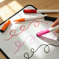 Marqueurs effaçables magnétiques pour tableau blanc, 12 couleurs, pointe fine, faible odeur, stylos effaçables à sec pour enfants, enseignants, salle de classe, peinture