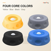 Gamelle à succion pour chien avec surface texturée, bol en silicone à bille roulante pour alimentation lente, options de succion standard, plusieurs couleurs