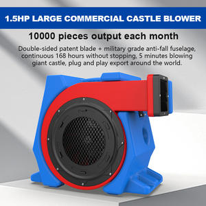 सुपर पावर 1500w 1.5hp बाउंस हाउस एयर ब्लोअर पोर्टेबल 2hp एयर ब्लोअर, स्विमिंग पूल के लिए - Product Image 3