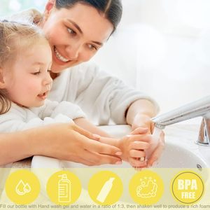 Botellas de Plástico con Bomba de Espuma y Etiqueta Personalizada al por Mayor, Botellas para Limpiador de Pestañas, Botellas Dispensadoras de Espuma para Champú - Product Image 5
