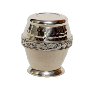 Urna Funeraria Ecológica de Metal Hecha a Mano, Estilo Europeo, Duradera, Personalizable, Verde, de 220 Pulgadas Cúbicas, en Oferta - Product Image 3