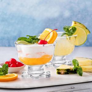 Ciotola di fiori da 8 once ciotola di vetro per gelato gelato bicchieri tazze da Dessert - Product Image 2