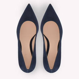 Zapatos de <span class=keywords><strong>Tacón</strong></span> Bajo de Ante con Punta Puntiaguda para Mujer, Zapatos de Oficina Cómodos, Zapatos de <span class=keywords><strong>Tacón</strong></span> Grueso para Dama, Venta al por Mayor OEM - Product Image 3