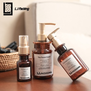 Rỗng 200ml 300ml nhựa Lotion chai đen dầu gội và điều hòa chai sang trọng bán buôn - Product Image 2