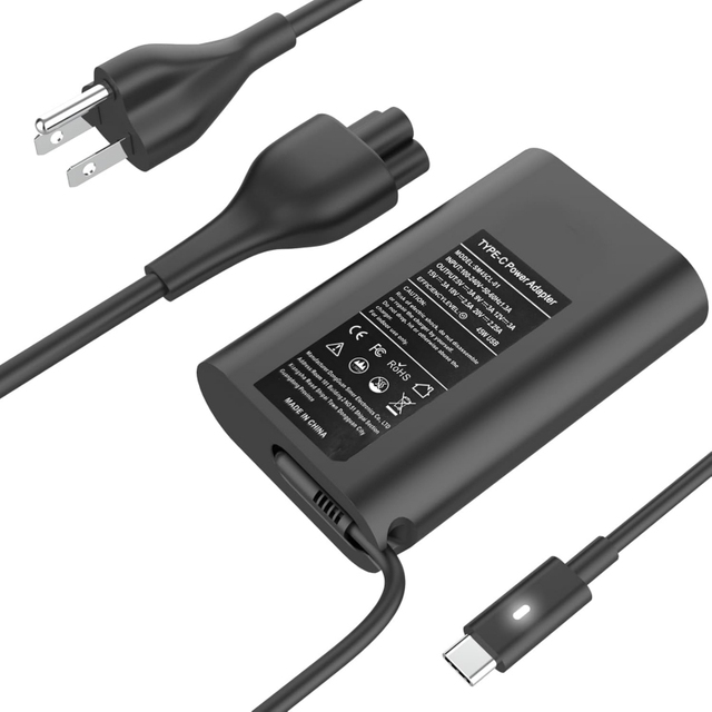 New 45W USB-C Laptop Charger for Dell XPS 13 9315 9300 9310 9360 Latitude 5290 7200 7210 7370 AC Power Adapter Type-C 20V 2.25A