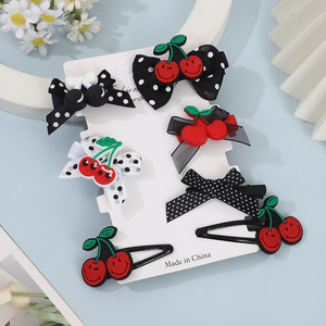 新款黑白婴儿发夹套装动物系列女孩时尚发饰 - Product Image 4
