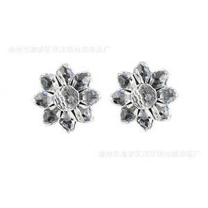 Acrylic Sunflower <b>Bead</b> Flower Shape For Bracelet Making DIY Jewelry Accessories 12mm Clear Transparent - Product Image 5
