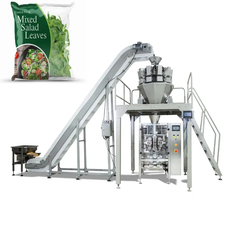 Machine d'emballage automatique multifonctionnelle pour salade de légumes