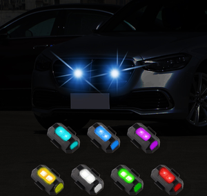 Mini lámpara de flash de advertencia de emergencia, accesorios para vehículos, carga Usb, luz nocturna estroboscópica Led Rgb de 7 colores para coches y motos - Product Image 1