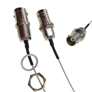 <b>BNC</b> Rear Mounted Jack Connector to Ufl With 1.13 113mm Pigtail <b>Cable</b> - Product Image 1