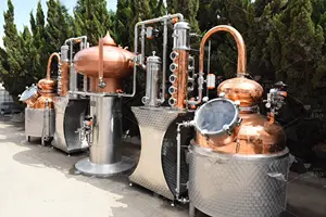 Automatischer 50L bis 5000L Destilliergerät Destilliergerät für Brandy Doppelöffel Alkohol