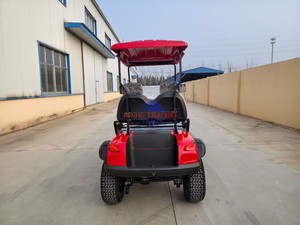 Carrito de Golf Eléctrico de 4 Plazas con Volante Ergonómico para un Control Fácil - Product Image 4