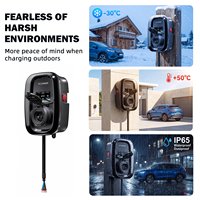 Chargeur EV 22 kW AC Type 2, étanche IP65, WiFi, application, RFID, courant réglable, minuterie, arrêt d'urgence, charge programmée