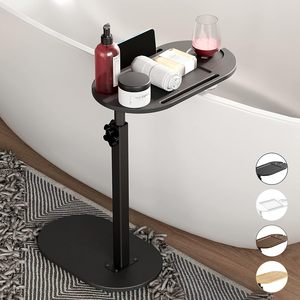 Freestanding Bath Caddy Tray for Tub Against Wall