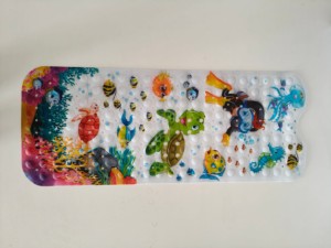 Alfombra <span class=keywords><strong>de</strong></span> <span class=keywords><strong>Baño</strong></span> Extra Larga YIJU OEM <span class=keywords><strong>de</strong></span> 100x40 cm con Diseño <span class=keywords><strong>de</strong></span> Burbujas y Dibujos Animados, Ventosas <span class=keywords><strong>de</strong></span> PVC, Orificios <span class=keywords><strong>de</strong></span> Drenaje, Antideslizante para Ducha y Bañera - Product Image 3