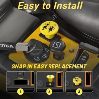 Interrupteur PTO 10 ampères 5/6/7/8 broches, interrupteur à bouton poussoir pour embrayage de tondeuse à gazon Husqvarna Craftsman Troybilt MTD John Deere