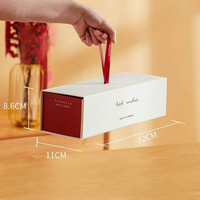 Coffret Cadeau Alimentaire Haut de Gamme du Nouvel An et du Festival du Printemps avec Poignée Longue en BOPP, Estampage à Chaud, pour Noix, Biscuits, Bonbons, Boissons et Articles Divers