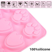 SILIKOLOVE Usine 9 Cavités Empreintes D'animaux Gâteau Maker LFGB Platine Antiadhésif Sans BPA Silicone Mousse Gâteau Décoration Moules