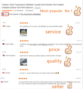 Toptan kristal şişme çadır çocuklar parti eğlenceli şeffaf ev kabarcık ev olay için şişme - Product Image 2