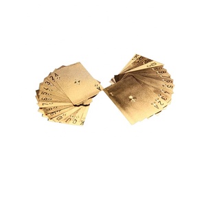 WJPC-Bonne Qualité Or Cartes De Poker En Gros Cartes À Jouer Dorées - Product Image 5