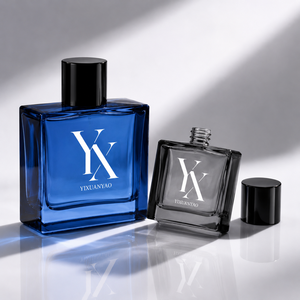 Perfume de Lujo Eau De Parfum 100ML 50ML Elegante Botella de Perfume de Vidrio Azul <span class=keywords><strong>para</strong></span> Hombre y <span class=keywords><strong>Mujer</strong></span> - Product Image 2