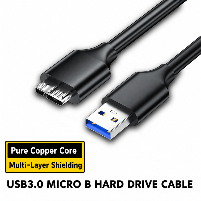 USB 3.0 Type a to USB3.0 Micro B Male Adapter Cable Data Sync Cable Cord for External Hard Drive Disk HDD Super Speed Cable