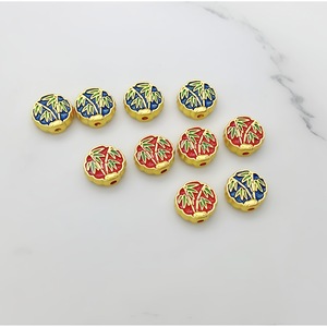 Alloy Double-Sided Oil Drop Bamboo Spacer Beads Matte Gold Ethnic Style DIY Jewelry Accessories For Necklace Bracelet - Product Image 1