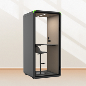 Cabina de Oficina Moderna Insonorizada con Iluminación LED para Uso en Edificios de Oficinas - Product Image 3