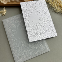 Panneau en plastique 3D à texture florale et végétale, moulage en relief, embossage, pince de fixation, feuille de plastique chinoise